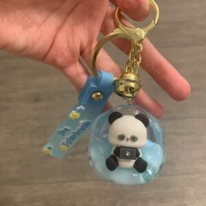 Cute Panda Keychain with Bell